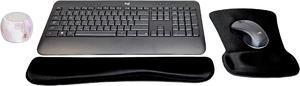 Logitech MK540 Advanced Wireless Keyboard & Mouse Combo Travel Home Office Modern Bundle with Boost Water-Resistant Portable Wireless Bluetooth Speaker, Gel Wrist Pad, & Gel Mouse Pad