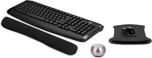 HP Wireless Keyboard & Mouse 300 PC Accessories Bundle with Gel Mouse & Wrist Pads, & Mini Bluetooth Speaker with Professional Sound, Built-in Mic & Remote Selfie Button - Glam Lilac