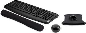 HP Wireless Keyboard & Mouse 300 PC Accessories Bundle with Gel Mouse & Wrist Pads, & Mini Bluetooth Speaker with Professional Sound, Built-in Mic & Remote Selfie Button - Black Marble