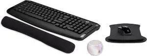 HP Wireless Keyboard & Mouse 300 PC Accessories Bundle with Gel Mouse & Wrist Pads, & Boost Bluetooth Speaker with Professional Sound, Built-in Mic & Remote Selfie Button - Gemstone