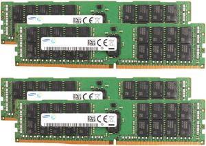 Samsung Memory Bundle with 128GB (4 x 32GB) DDR4 PC4-19200 2400MHz Memory Compatible with Dell PowerEdge R430, R630, R730, R730XD, T430, T630 Servers