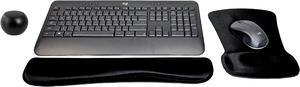 Logitech MK540 Advanced Wireless Keyboard & Mouse Combo Travel Home Office Active Lifestyle Must-Have Modern Bundle with Mini Portable Wireless Bluetooth Speaker, Gel Wrist Pad & Gel Mouse Pad
