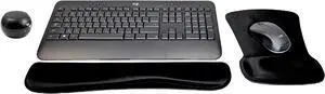 Logitech MK540 Advanced Wireless Keyboard & Mouse Combo Travel Home Office Active Lifestyle Modern Bundle with Special Edition Mini Marble Portable Bluetooth Speaker, Gel Wrist Pad & Gel Mouse Pad