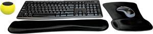Logitech MK270 Wireless Keyboard & Mouse Combo Active Lifestyle Travel Home Office Must-Have Modern Bundle with Mini Glow in the Dark Portable Wireless Bluetooth Speaker, Gel Wrist & Mouse Pad