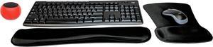 Logitech MK270 Wireless Keyboard & Mouse Combo Active Lifestyle Travel Home Office Must-Have Modern Bundle with Mini Glow in the Dark Portable Wireless Bluetooth Speaker, Gel Wrist & Mouse Pad