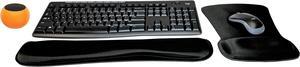 Logitech MK270 Wireless Keyboard & Mouse Combo Active Lifestyle Travel Home Office Must-Have Modern Bundle with Mini Glow in the Dark Portable Wireless Bluetooth Speaker, Gel Wrist & Mouse Pad