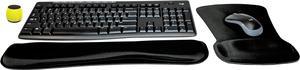 Logitech MK270 Wireless Keyboard & Mouse Combo Active Lifestyle Travel Home Office Modern Bundle with Micro Glow in the Dark Portable Wireless Bluetooth Speaker, Gel Wrist Pad & Gel Mouse Pad