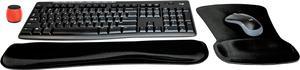 Logitech MK270 Wireless Keyboard & Mouse Combo Active Lifestyle Travel Home Office Modern Bundle with Micro Glow in the Dark Portable Wireless Bluetooth Speaker, Gel Wrist Pad & Gel Mouse Pad