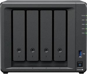 Synology DiskStation DS423+ NAS Server with Celeron 2.0GHz CPU, 6GB Memory, 16TB HDD Storage, 1TB M.2 NVMe SSD, 2 x 1GbE LAN Ports, DSM Operating System