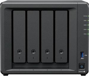 Synology DiskStation DS423+ NAS Server with Celeron 2.0GHz CPU, 6GB Memory, 80TB HDD Storage, 1TB M.2 NVMe SSD, 2 x 1GbE LAN Ports, DSM Operating System