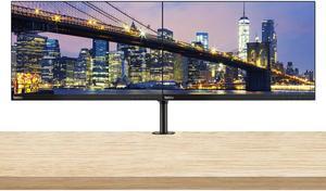 Lenovo ThinkVision T23d 23-inch 1920 x 1200 LED Backlit Full HD Widescreen WUXGA LCD Monitor, 2-Pack Bundle with HDMI, VGA, DisplayPort, Desk Mount Dual Monitor Stand