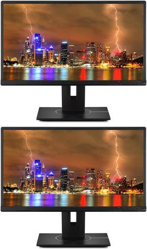 ViewSonic VG2240 22-inch 1920 x 1080 Full HD LCD IPS Monitor, 2-Pack bundle with Ultra-Thin Bezel, FreeSync, Eye-Care, HDMI, DisplayPort, USB Hub, Speakers