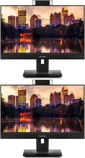 ViewSonic VG2456V 24-inch 1920 x 1080 Full HD LCD IPS Monitor, 2-Pack bundle with VG2456 Frameless, Eye-Care, Dock, Daisy Chain, HDMI, DisplayPort, USB Hub, USB-C, Ethernet, Speakers, Webcam ViewSonic VG2456V 24-inch 1920 x 1080 Full HD LCD IPS Monitor, 2-Pack bundle with VG2456 Frameless, Eye-Care, Dock, Daisy Chain, HDMI, DisplayPort, USB Hub, USB-C, Ethernet, Speakers, Webcam