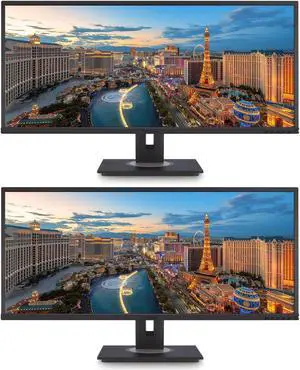 ViewSonic VG3456 34-inch 3440 x 1440 WQHD LCD IPS Monitor, 2-Pack bundle with Frameless, FreeSync, Eye-Care, Dock, Daisy Chain, HDMI, DisplayPort, USB Hub, USB-C, Ethernet, Speakers ViewSonic VG3456 34-inch 3440 x 1440 WQHD LCD IPS Monitor, 2-Pack bundle with Frameless, FreeSync, Eye-Care, Dock, Daisy Chain, HDMI, DisplayPort, USB Hub, USB-C, Ethernet, Speakers