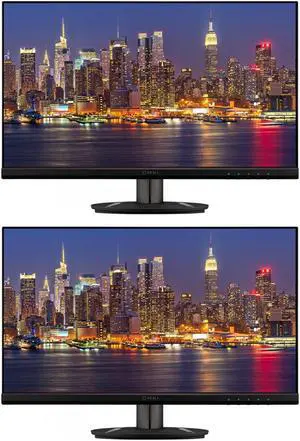 ViewSonic OMNI VX2416 24-inch 1080P 1ms 100Hz FHD IPS Gaming Monitor, 2-Pack Bundle with AMD FreeSync, Eye-Care, HDMI, DisplayPort, Speakers