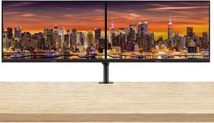 ViewSonic VX3267U-2K 32-inch 2560 x 1440 WQHD 2K LCD IPS Monitor, 2-Pack Bundle with Eye-Care, USB-C, HDMI, DisplayPort, Speakers, Desk Mount Dual Monitor Stand