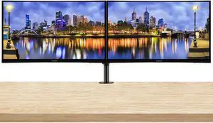 MSI Optix G271C 27-inch Curved 1080P Full HD 170 Hz 1ms LED Backlit LCD Gaming Monitor, 2-Pack bundle, Frameless, Less Blue Light, FreeSync, HDMI, DisplayPort, Desk Mount Dual Monitor Stand