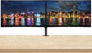 MSI Optix G271CQP 27-inch Curved 1440P 2K Quad HD 170 Hz 1ms LED Backlit LCD Gaming Monitor, 2-Pack bundle, Frameless, Less Blue Light, FreeSync, HDMI, DisplayPort, Desk Mount Dual Monitor Stand