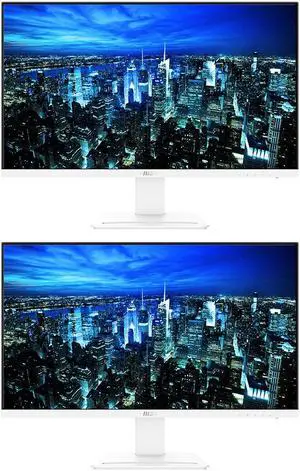 MSI Pro MP243XW 24-inch 1080P Full HD IPS 100 Hz 1ms LCD Business Monitor, 2-Pack bundle with Less Blue Light, FreeSync, HDMI, DisplayPort, Integrated Speakers