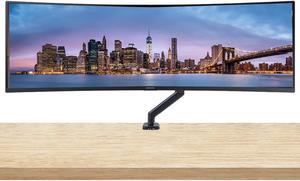 HP EliteDisplay E45c G5 45 inch 5120 x 1440 DQHD Curved Monitor, with Full Dock, Ethernet, HDMI, DisplayPort, USB-C, Speaker and Desk Mount Monitor Stand