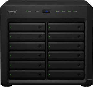 Synology DiskStation DS2422+ NAS Server with Ryzen 2.2GHz CPU, 32GB Memory, 216TB HDD Storage, 4 x 1GbE LAN Port, DSM Operating System
