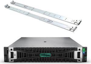 HPE ProLiant DL380 Gen11 2U Rack Server Bundle With Dual Xeon 5416s 16-Core 2GHz, 256GB DDR5 Memory, 7.68TB Enterprise SATA SSD Storage, RAID, Dual Power, iLO and Rail Kit