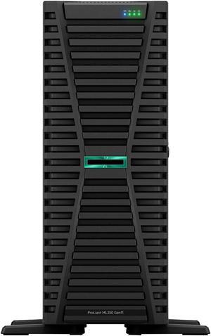 HPE ProLiant ML350 Gen11 4U Tower Server Bundled With Dual Xeon 5416s 16-Core 2GHz, 512GB DDR5 Memory, 7.68TB Enterprise SATA SSD Storage, RAID, Dual Power iLO and Windows Server 2022 Standard