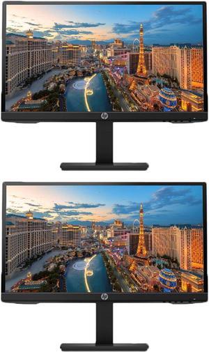 HP P22h G4 22 Inch Class Monitor 2-Pack, FHD 1920 x 1080, LED Backlit, IPS, Vesa Compatible, Anti-Glare, Tilt (HDMI, VGA and DisplayPort) for Home and Office