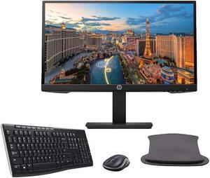 HP P22h G4 22 Inch Class LED-Backlit LCD 1920 x 1080 75 Hz (9UJ12A8) Full HD IPS LED-Backlit LCD Monitor Bundle with HDMI, VGA, DisplayPort, Gel Mouse Pad, and MK270 Wireless Keyboard and Mouse