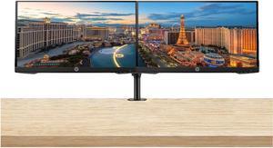 HP P22h G4 22 Inc Class LED-Backlit LCD 2-Pack Monitor Bundle with Desk Mount Clamp Dual Monitor Stand, FHD 1080p, LED Backlit, IPS, Anti-Glare, Tilt (HDMI, VGA and DisplayPort) for Home and Office
