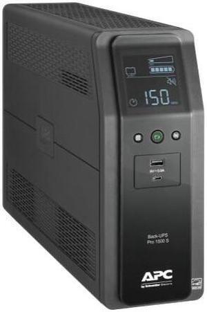 APC Sine Wave UPS Battery Backup & Surge Protector, BR1500ms2 Tower Back-UPS, 1500 VA Backup Battery Power Supply, 10 x NEMA 5-15R, AVR Bundled With 16GB USB Storage