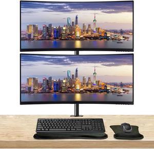 ViewSonic VP3456a 34-inch Curved 2K UWQHD Premium Monitor, 2-Pack, Dock, HDMI, DisplayPort, USB Hub, 100W USB-C, Ethernet, Integrated Speakers, Desk Mount Stand, Wireless Keyboard & Mouse, Gel Pads