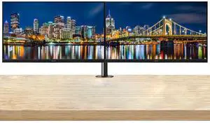Acer Vero V7 V277 E BIP 27 inch 1080P Full HD 100 Hz 4 ms Backlit Widescreen LCD Monitor, 2-Pack bundle with Eye Care, VGA, HDMI, DisplayPort, Desk Mount Dual Monitor Stand