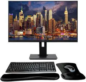 Acer Vero B7 B277 E 27 inch 1080P Full HD IPS Anti-Glare Widescreen LCD Monitor, Bundle with VGA, HDMI, DisplayPort, Integrated Speakers, MK270 Wireless Keyboard & Mouse, Gel Mouse & Wrist Pad