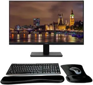 Acer Vero V7 V277 E BI 27 inch 1080P Full HD IPS Backlit Widescreen LCD Monitor, Bundle with Eye Care, VGA, HDMI, MK270 Wireless Keyboard & Mouse, Gel Mouse & Wrist Pad