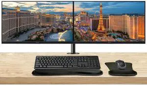 Acer Vero V7 V277 E BMIPX 27 inch FHD 100Hz 4ms LCD Monitor, 2-Pack Bundle with HDMI, DisplayPort, Integrated Speakers, Desk Mount Monitor Stand, MK270 Wireless Keyboard & Mouse, Gel Mouse & Wrist Pad