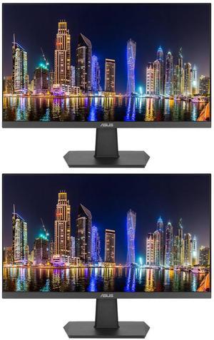 Asus VA24EHE 24-inch 1920 x 1080 Full HD LED Backlit LCD Frameless Monitor, 2-Pack bundle with HDMI, DVI-D, VGA Adaptive-Sync, Eye Care, Low Blue Light