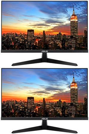 Asus VY249HF 24-inch 1920 x 1080 Full HD LED Backlit LCD Frameless Monitor, 2-Pack bundle with HDMI, Adaptive-Sync, Eye Care, Low Blue Light, 100Hz 1ms Smooth Motion