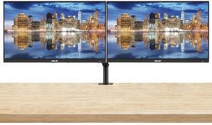 Asus ProArt PA278CGV 27-inch 1440P 2K QHD 144 Hz 5 ms Professional Monitor, 2-Pack bundle with USB-C 90W PD, DisplayPort, HDMI, USB Hub, Integrated Speakers and Desk Mount Dual Monitor Stand