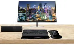 HP Workstation Bundle Z2 SFF G9 i7, 16GB RAM, 512GB SSD, Windows 11 Pro, T1000 8GB GDDR6, Dual EliteDisplay E32k G5 32-inch 4K Monitor, T2U Plus WiFi, MK650 Wireless Keyboard & Mouse with Gel Pad