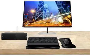 HP Workstation Bundle Z2 SFF G9 i7, 16GB RAM, 512GB SSD, Windows 11 Pro, UHD Graphics 770, Series 7 Pro 732pk 32-inch 4K Ultra HD Monitor, T2U Plus WiFi, MK650 Wireless Keyboard & Mouse, Gel Pad