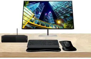 HP Workstation Bundle Z2 SFF G9 i7, 16GB RAM, 512GB SSD, Windows 11 Pro, T1000 8GB GDDR6, Series 7 Pro 732pk 32-inch 4K Ultra HD Monitor, T2U Plus WiFi, MK650 Wireless Keyboard & Mouse, Gel Pad
