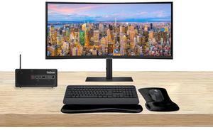 Lenovo ThinkStation P3 SFF i7, 32GB RAM, 1TB SSD, T1000 8GB DDR6 GPU Bundled with ViewFinity S95UC 49 Curved Dual 2K, MK650 Wireless Keyboard & Mouse, Gel Mouse & Wrist Pad