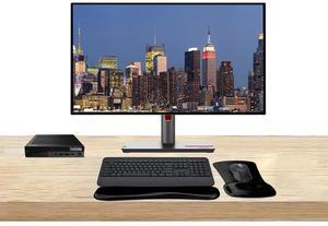 Lenovo ThinkStation P3 Tiny i7, 32GB RAM, 512GB SSD, T400 4GB DDR6 Graphics Bundled with with Dual ThinkVision P27q 27 2K QHD, MK650 Wireless Keyboard & Mouse, Gel Mouse & Wrist Pad