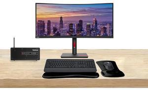 Lenovo ThinkStation P3 SFF i7, 32GB RAM, 1TB SSD, T1000 8GB DDR6 GPU Bundled with ThinkVision T34w 34 Curved 2K, MK650 Wireless Keyboard & Mouse, Gel Mouse & Wrist Pad
