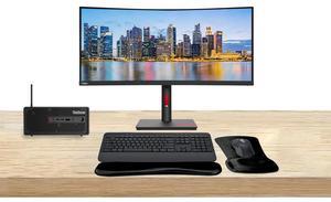 Lenovo ThinkStation P3 SFF i7, 64GB RAM, 1TB SSD, RTX A2000 12GB Bundled with ThinkVision T34w 34 Curved 2K UWQHD, MK650 Wireless Keyboard & Mouse, Gel Mouse & Wrist Pad