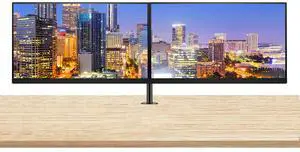 HP Series 5 Pro 24-inch 524pu Full HD (1920 x 1080) LCD Monitor, 2-Pack Bundled with USB-C Daisy Chain, HDMI, DisplayPort, USB Hub and Desk Mount Dual Monitor Stand
