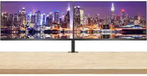 HP Series 5 Pro 27-inch 527pu Full HD (1920 x 1080) LCD Monitor, 2-Pack Bundled with USB-C Daisy Chain, HDMI, DisplayPort, USB Hub and Desk Mount Dual Monitor Stand