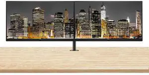 HP Series 7 Pro 24-inch 724pf Full HD (1920 x 1080) LCD IPS Monitor, 2-Pack Bundled with Daisy Chain, HDMI, DisplayPort and Desk Mount Dual Monitor Stand