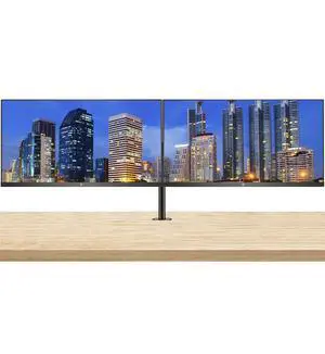 HP Series 7 Pro 32-inch 732pk 4K UHD (3840 x 2160) LCD IPS Monitor, 2-Pack Bundled with Daisy Chain Connectivity, Full Dock, USB Hub, Thunderbolt 4 USB-C, RJ-45 and Desk Mount Dual Monitor Stand